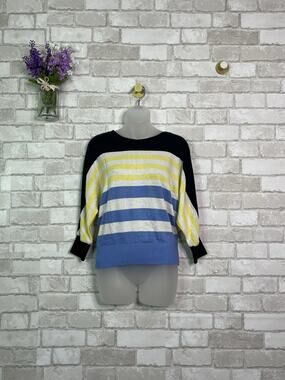 CLEARANCE!! BCX Blue Yellow Striped Sweater